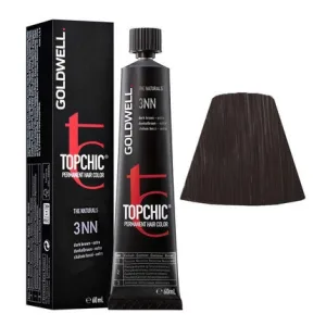 Vopsea de par, Goldwell Topchic Naturals 3NN, Saten Inchis Extra, 60ml