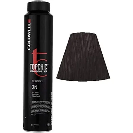 Vopsea permanentă Goldwell Topchic The Naturals, 3N, 250ml — preț și oferte