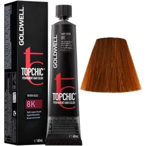 Vopsea de păr permanentă, Goldwell, Top Chic 8K Blond Arămiu Deschis
