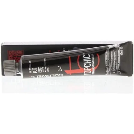 Vopsea permanentă, Goldwell, Topchic, efecte KR, 60ml, negru — preț și oferte