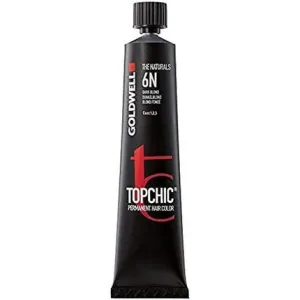 Vopsea permanentă păr, Goldwell, Topchic 6Rb Mediu Roșu Fag, 60 ml