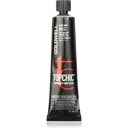 Vopsea de păr, Goldwell, Topchic 8KG, cupru auriu — preț și oferte