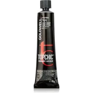 Vopsea de păr permanentă, Goldwell, Topchic TB 7Na, blond cenușiu natural mediu