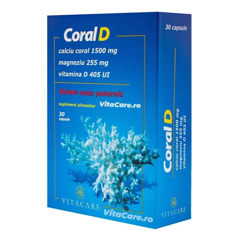 Coral D, 30 capsule, Vitacare — preț și oferte