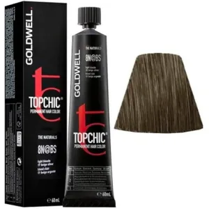 Vopsea Păr Permanentă Goldwell Topchic The Naturals 8N@BS Light Blonde Beige Silver, 60ml