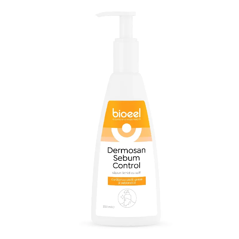 Sapun lichid cu sulf Dermosan Sebum Control, 200 ml, Bioeel — preț și oferte