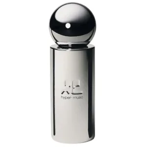 Parfum Courreges Hyper Musc, EDP Spray 100ml, sticlă argintie cu capac sferic negru