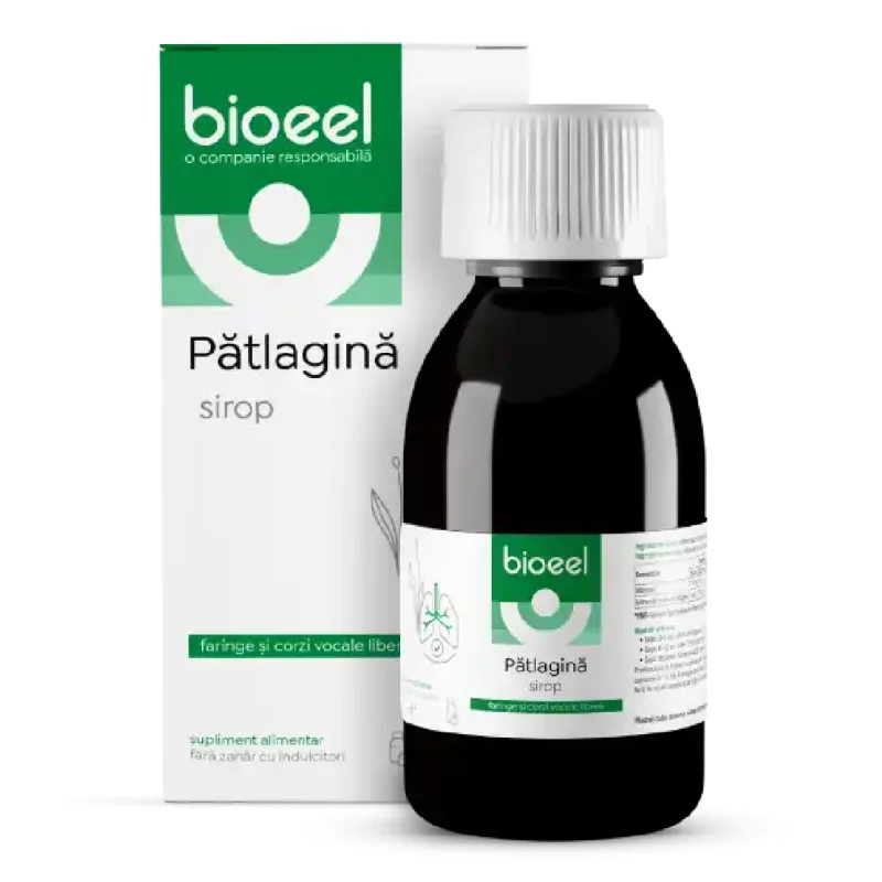 Sirop de patlagina, 120 ml, Bioeel — preț și oferte