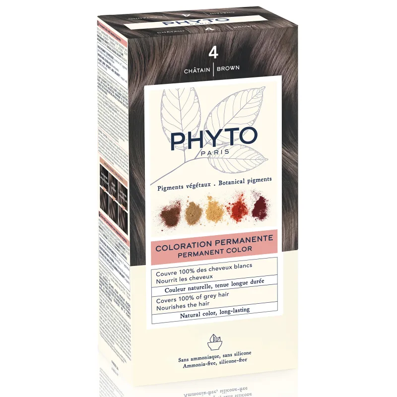 Vopsea de păr permanentă, Phyto, Shade 4, maro Laboratoires Phytosolba — preț și oferte