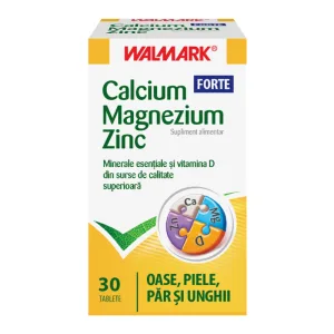 Calciu Magneziu Zinc Forte, 30 tablete, Walmark