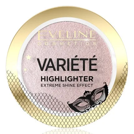 Highlighter Eveline Cosmetics Variete In Stone 01, pudră sclipitoare roz pal — preț și oferte