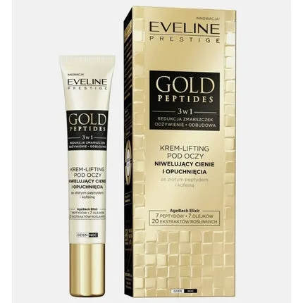 Cremă lifting contur ochi, Eveline, Gold Peptides, 3in1 — preț și oferte