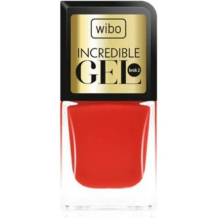 Lac de Unghii Gel Wibo Incredible, Culoare Roșie, Capacitate 5ml — preț și oferte