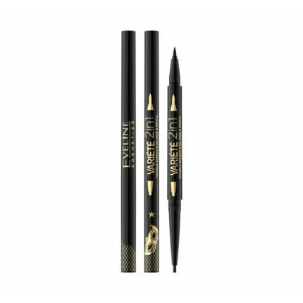 Creion de ochi, Eveline Variete 2in1, ultra negru Eveline Cosmetics — preț și oferte