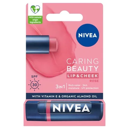 Ruj Nivea Caring Beauty 3in1 Rose 4.8g — preț și oferte
