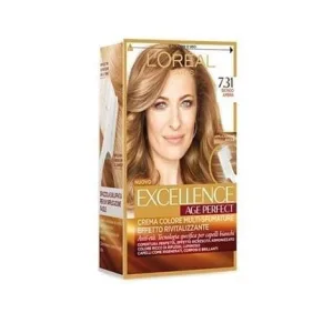 Vopsea de par L'Oréal Paris Excellence Age Perfect 7.31 Blond Chihlimbar