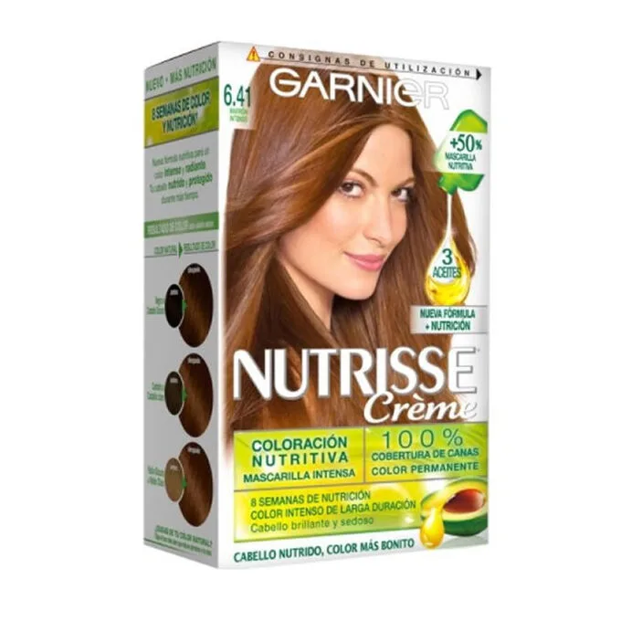 Vopsea de păr, Garnier Nutrisse Crème, intens maro — preț și oferte