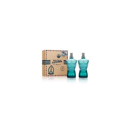 Set parfum Jean Paul Gaultier Le Male, EDT, 2x40 ml, albastru — preț și oferte