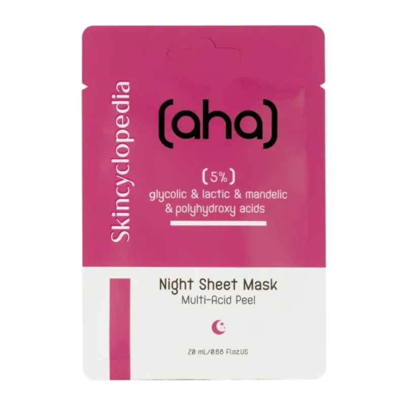 Masca de fata tip servetel cu 5% acid AHA si PHA, 20ml, Skincyclopedia — preț și oferte