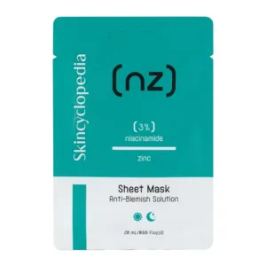Masca de fata tip servetel cu 3% niacinamida si zinc, 20ml, Skincyclopedia