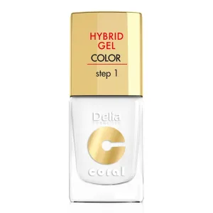 Oja Hybrid Coral 025 Alb, 11 ml, Delia Cosmetics