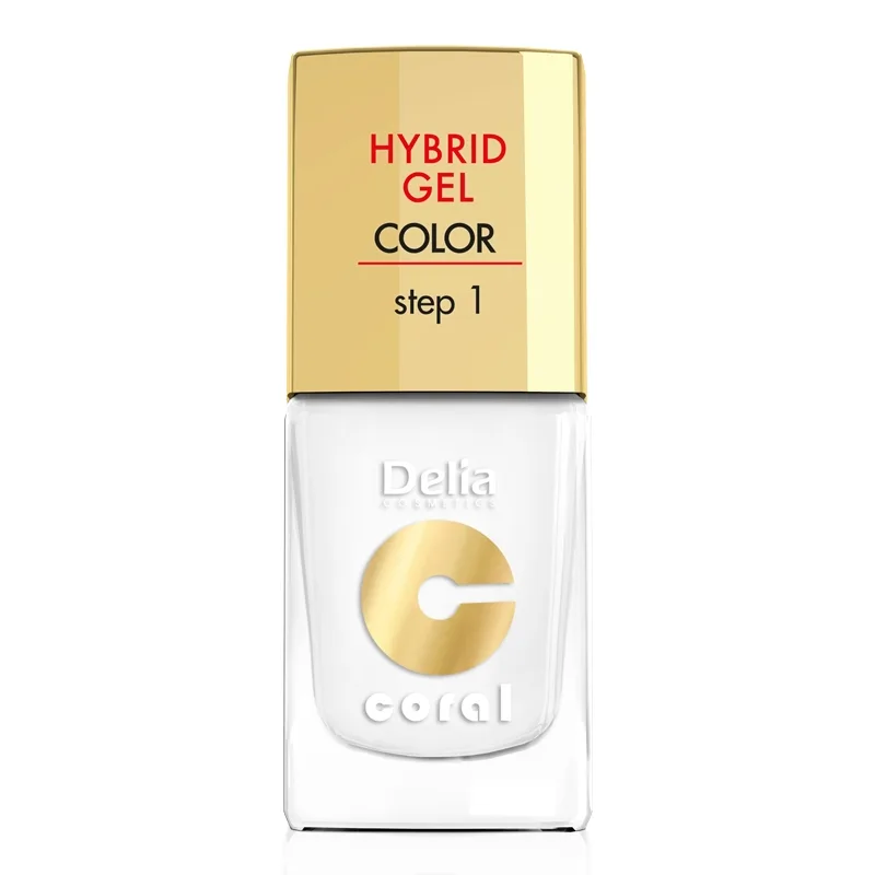 Oja Hybrid Coral 025 Alb, 11 ml, Delia Cosmetics — preț și oferte