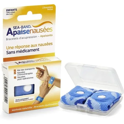 Brățări anti-grețuri Sea-Band, set 2, albastre — preț și oferte