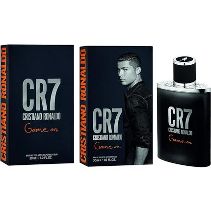 Eau de Toilette CR7 Game On, 30ml, Negru Portocaliu Cristiano Ronaldo — preț și oferte