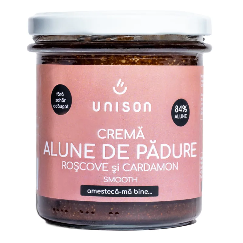 Crema de alune de padure cu roscove, 300g, Unison — preț și oferte