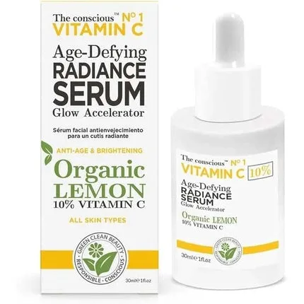 Ser anti-îmbătrânire, The Conscious, lămâie organică 30ml — preț și oferte