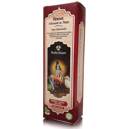 Pastă Henna, Radhe Shyam, Super Caoba Oscuro, 200ml — preț și oferte