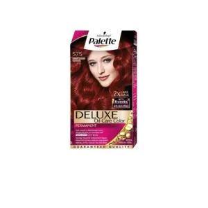 Vopsea de păr permanentă, Palette Deluxe, 575 roșu intens