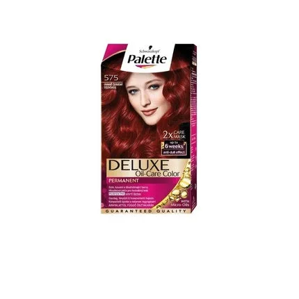 Vopsea de păr permanentă, Palette Deluxe, 575 roșu intens — preț și oferte