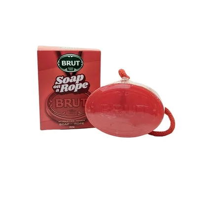 Săpun, Brut, Soap on a Rope, roșu — preț și oferte