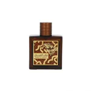 Lattafa Qaed Al Fursan Untamed Eau de Parfum, unisex, 90ml, sticlă maro cu etichetă decorativă