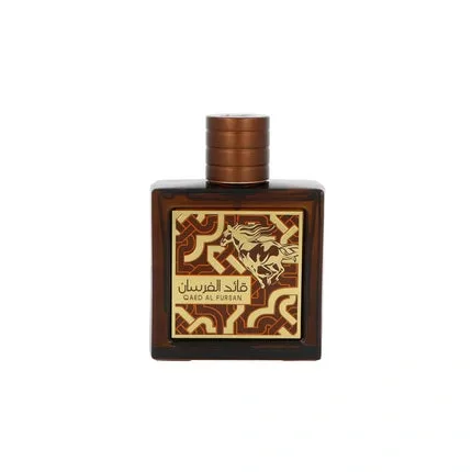 Lattafa Qaed Al Fursan Untamed Eau de Parfum, unisex, 90ml, sticlă maro cu etichetă decorativă — preț și oferte