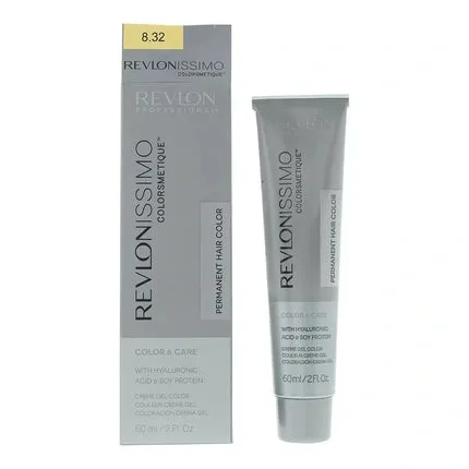 Culoare Păr Permanentă Revlonissimo 8.32 Light Golden Pearl Blonde, 60 ml — preț și oferte