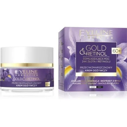 Cremă antirid zi și noapte, Eveline, Gold & Retinol, 60+ — preț și oferte