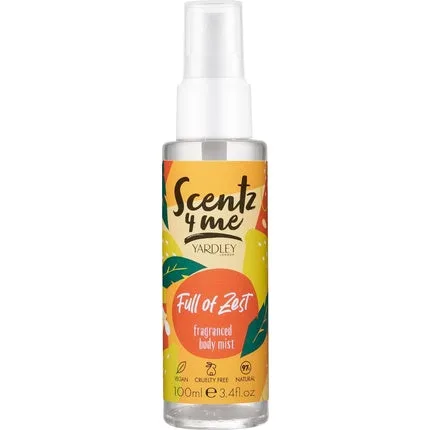 Body Mist Yardley Scentz 4 Me Full Of Zest 100ml Portocaliu — preț și oferte
