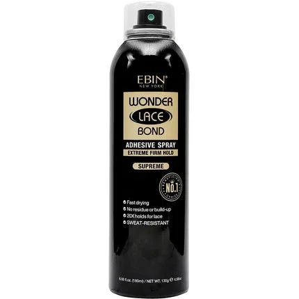 Spray fixativ, Ebin, Wonder Lace Bond, 180ml, negru Ebin New York — preț și oferte