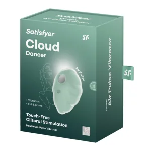Stimulator clitoridian, Satisfyer Cloud Dancer, 9 cm, mint