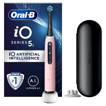 Perie de dinți electrică Oral-B iO Series 5s, culoare roz — preț și oferte