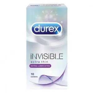 Prezervative Durex Invisible Extra Lubrifiate, 12 buc