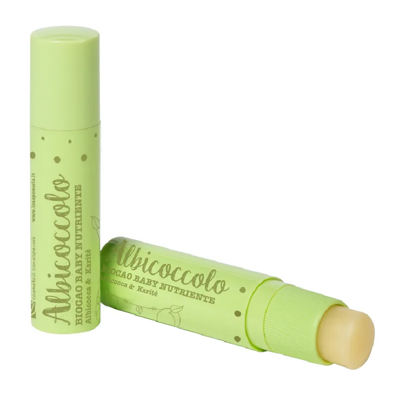 Balsam buze cu ulei de caise Biocao, 5,7ml, La Saponaria — preț și oferte