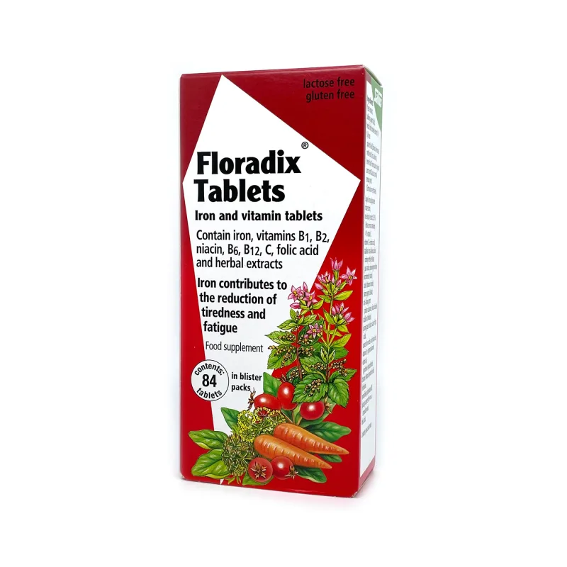 Supliment de fier, Floradix, 84 tablete — preț și oferte