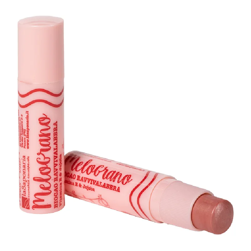 Balsam buze colorat cu rodie Biocao, 5,7ml, La Saponaria — preț și oferte