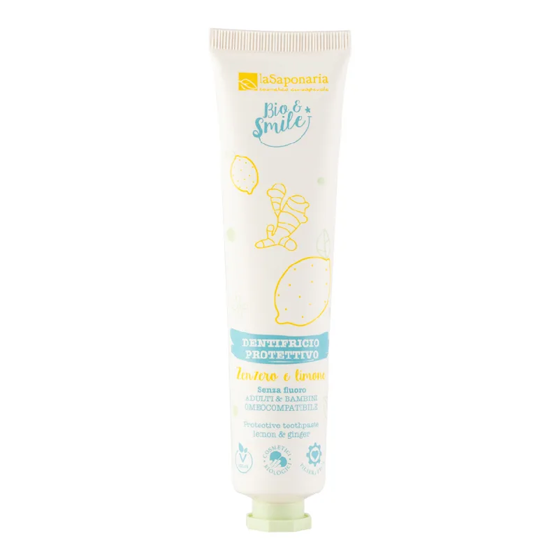 Pasta de dinti protectoare cu lamaie si ghimbir, 75ml, La Saponaria — preț și oferte