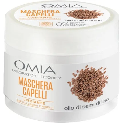 Mască de păr, Omia Bio, ulei de in, 250ml — preț și oferte