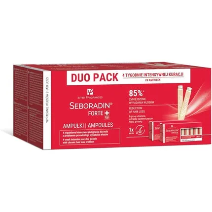 Ser Hair, Seboradin, Forte, 28 fiole, roșu — preț și oferte