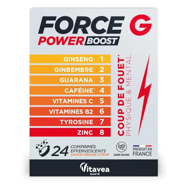 Force G Power Boost, 24 comprimate efervescente, Vitavea — preț și oferte